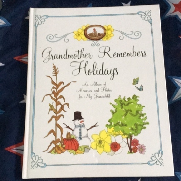 Memory Book Grandmother Remembers Holidays Hardcover - Picture 1 of 9